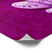 Paarse Zombie Sugar Kitten Poster (Hoek)