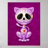 Paarse Zombie Sugar Kitten Poster (Voorkant)
