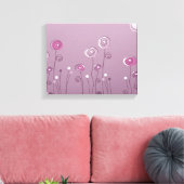 Paarse zomer canvas afdruk (Insitu (Woonkamer))