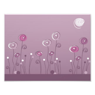 Paarse zomer foto afdruk