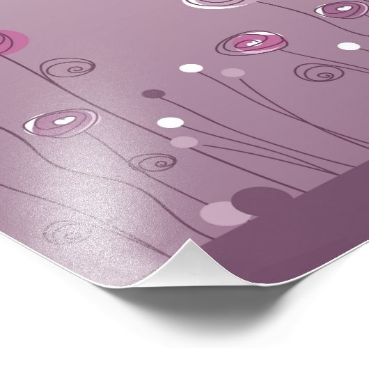 Paarse zomer foto afdruk (Hoek)