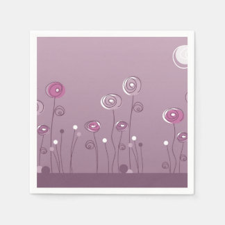Paarse zomer servetten