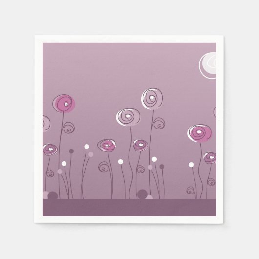 Paarse zomer servetten (Voorkant)