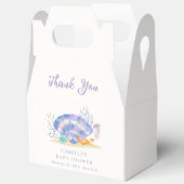 Paarse zomer Zee Pearl Girl Baby shower Dank u Bedankdoosjes (Open)