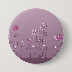 Paarse zomerButton Ronde Button 7,6 Cm
