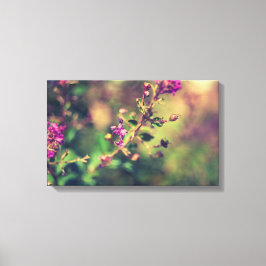 Paarse zomerse natuur canvas afdruk