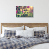 Paarse zomerse natuur canvas afdruk (Insitu (Slaapkamer))