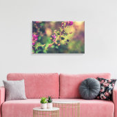 Paarse zomerse natuur canvas afdruk (Insitu (Woonkamer))
