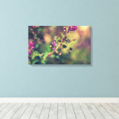 Paarse zomerse natuur canvas afdruk (Insitu (Houten vloer))