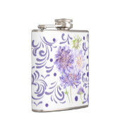 paarse zomerweidebloemen heupfles (Rechts)