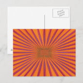 Paarse zon briefkaart (Voorkant / Achterkant)