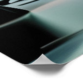 Paarse zon, eenhoorns, volle maan op het strand poster (Hoek)