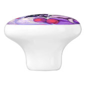 Paarse zon Fairy Ceramic Knob Keramische Knop (Zijkant)