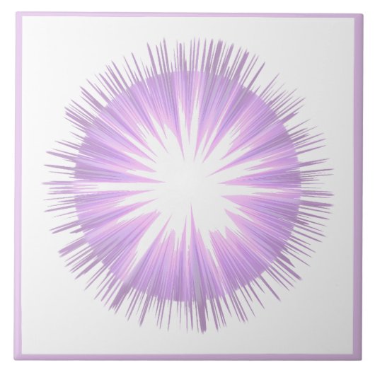 Paarse zon Fairy Keramische Tegel Tegeltje (Voorkant)