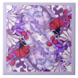 Paarse zon Fairy Keramische Tegel Tegeltje