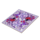 Paarse zon Fairy Keramische Tegel Tegeltje (Zijkant)