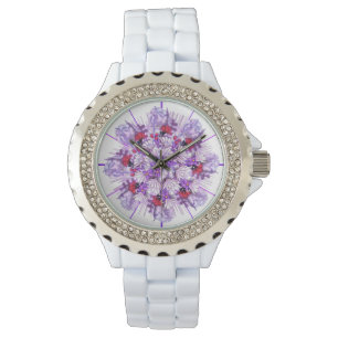 Paarse zon Fairy Watch Horloge