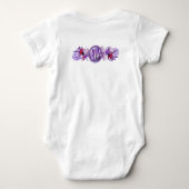 Paarse Zon Fee Baby Body Romper (Achterkant)