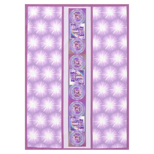 Paarse Zon fee Tafelkleed (Voorkant)