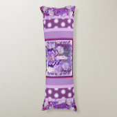 Paarse zon lichaamskussen (Voorkant Verticaal)