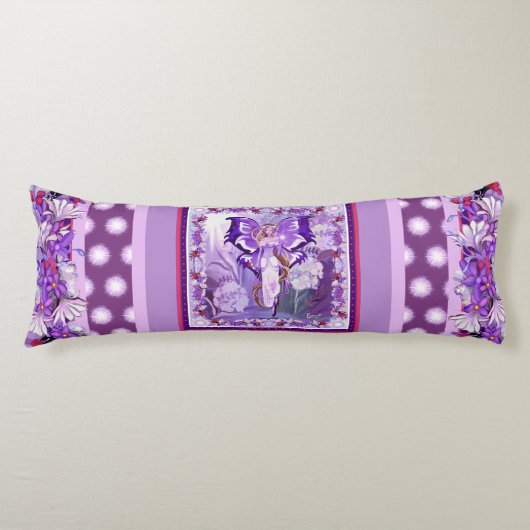 Paarse zon lichaamskussen (Voorkant)