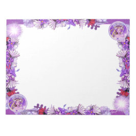 Paarse zon notitieblok