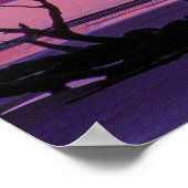 Paarse zon poster (Hoek)