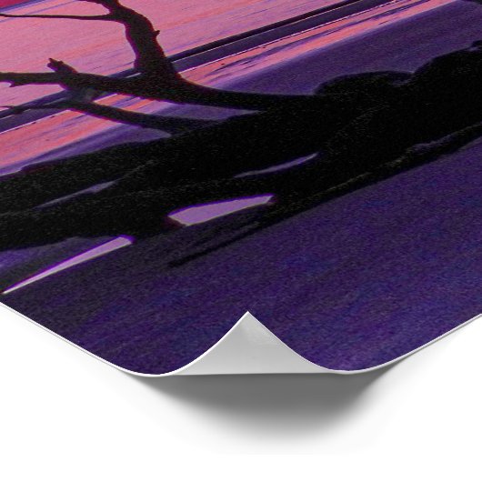 Paarse zon poster (Hoek)