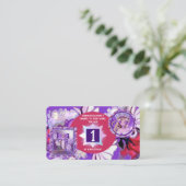 Paarse zon visitekaartje (Staand voorkant)