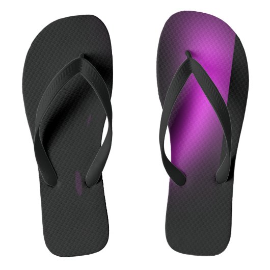 Paarse Zonne-uitbarsting Draai Lichtjes Teenslippers (Voetbed)