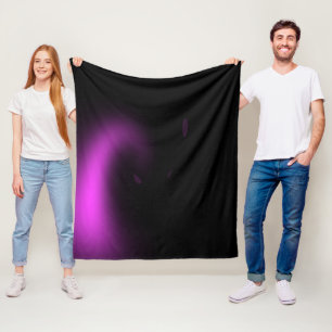 Paarse Zonne-uitbarsting Draailichten Fleece Deken