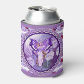 Paarse zonnebank blikjeskoeler (Blikje Voorkant)