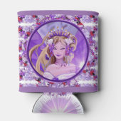 Paarse zonnebank blikjeskoeler (Achterkant)