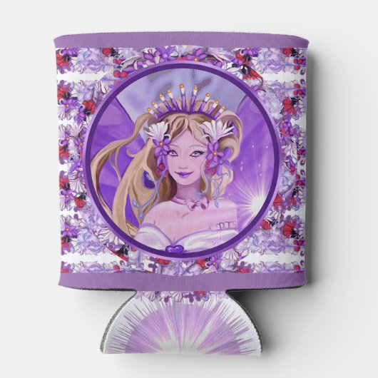 Paarse zonnebank blikjeskoeler (Achterkant)