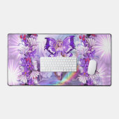 Paarse zonnebank bureaumat (Keyboard & Muis)