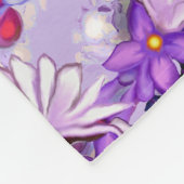 Paarse zonnebank fleece deken (Hoek)