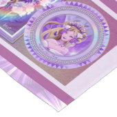 Paarse zonnebank korte tafelloper (Hoek)