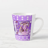 Paarse zonnebank latte mok (Rechts)