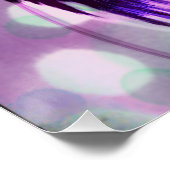 Paarse Zonnebloem Nachtlicht Perfect Poster (Hoek)