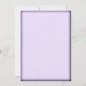 Paarse zonnebloem - trouwe country Wedding Invites Kaart (Achterkant)