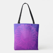 Paarse zonnebloem, van Majestic Tote Bag (Achterkant)