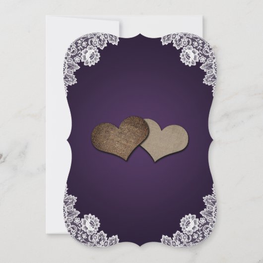 Paarse Zonnebloem Weddenschap Save The Date (Achterkant)