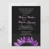 Paarse Zonnebloem Wedding Ver 002 Kaart (Voorkant)