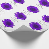 Paarse zonnebloemen Zoet 16 Birthday Cadeaupapier (Hoek)