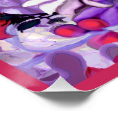 Paarse zonnescherm perfect poster (Hoek)