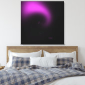 Paarse zonnestralen canvas afdruk (Insitu (Slaapkamer))