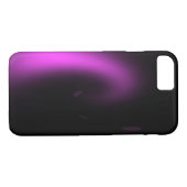Paarse zonnestralen Case-Mate iPhone case (Achterkant (Horizontaal))