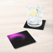 Paarse zonnestralen kartonnen onderzetters (Insitu)