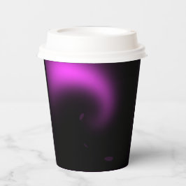 Paarse zonnestralen papieren bekers