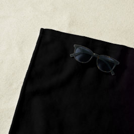 Paarse zonnestralen strandlaken